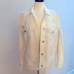 American Eagle White Denim Jacket